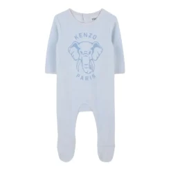 Elefanttrykk Beanie og Smekke Sett