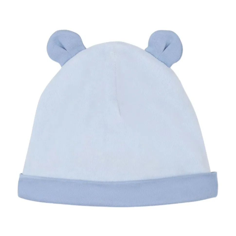 Elefanttrykk Beanie og Smekke Sett