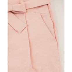 Elegant rosa bukser med sløyfebånd
