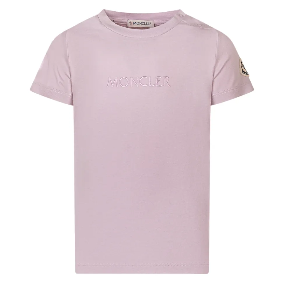 Embroidered Logo Cotton T-Shirt