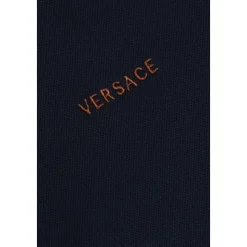 Embroidered-Logo Stretch Piqué Zip Polo