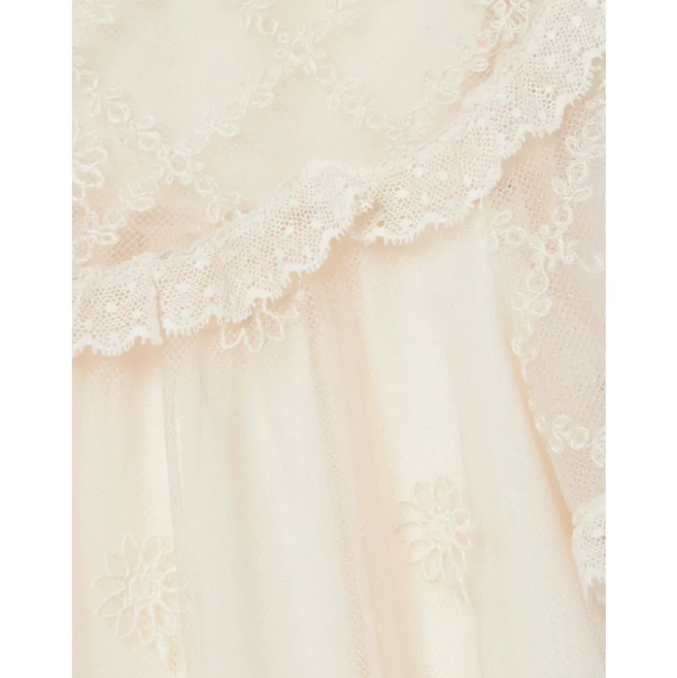 Embroidered Tulle Dress