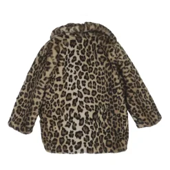 Faux-fur animalier jakke