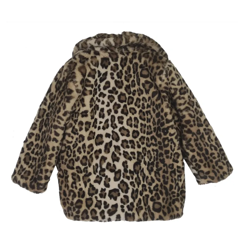 Faux-fur animalier jakke