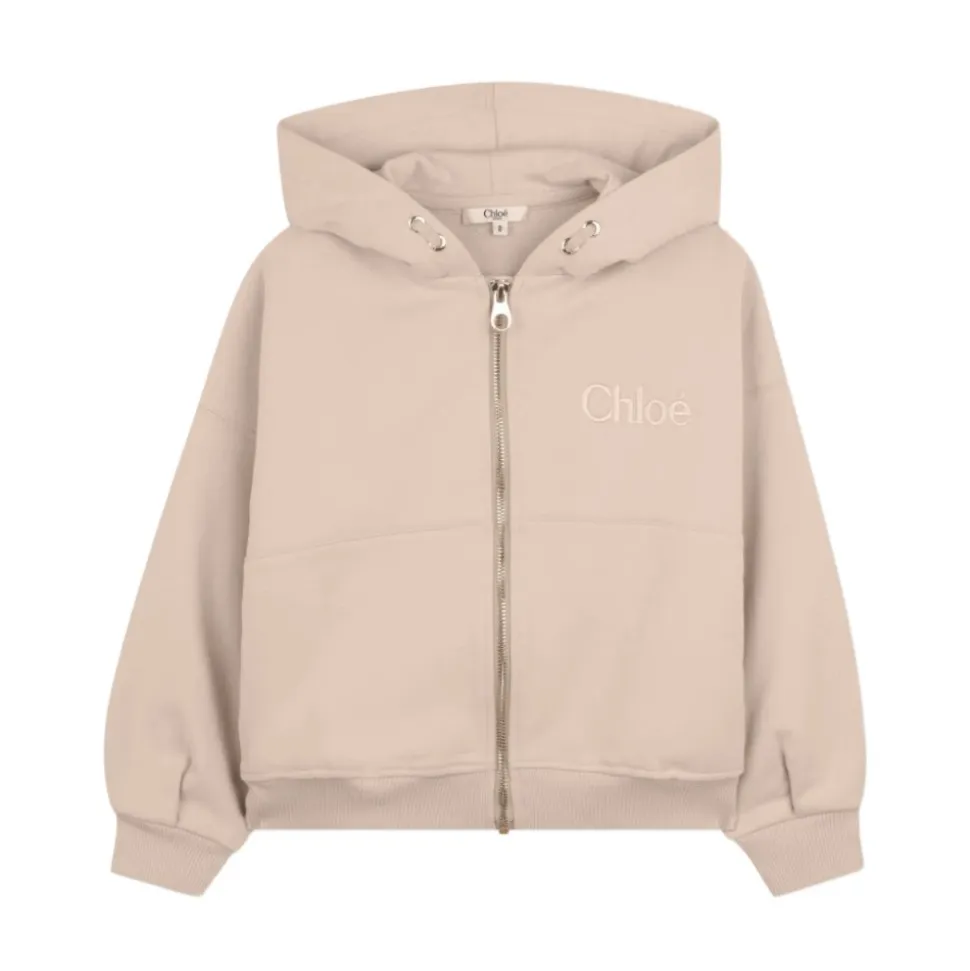Felpa con cappuccio e zip