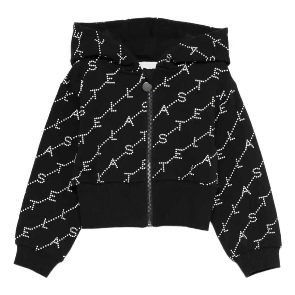Felpa con zip Cappuccio Orlo a coste