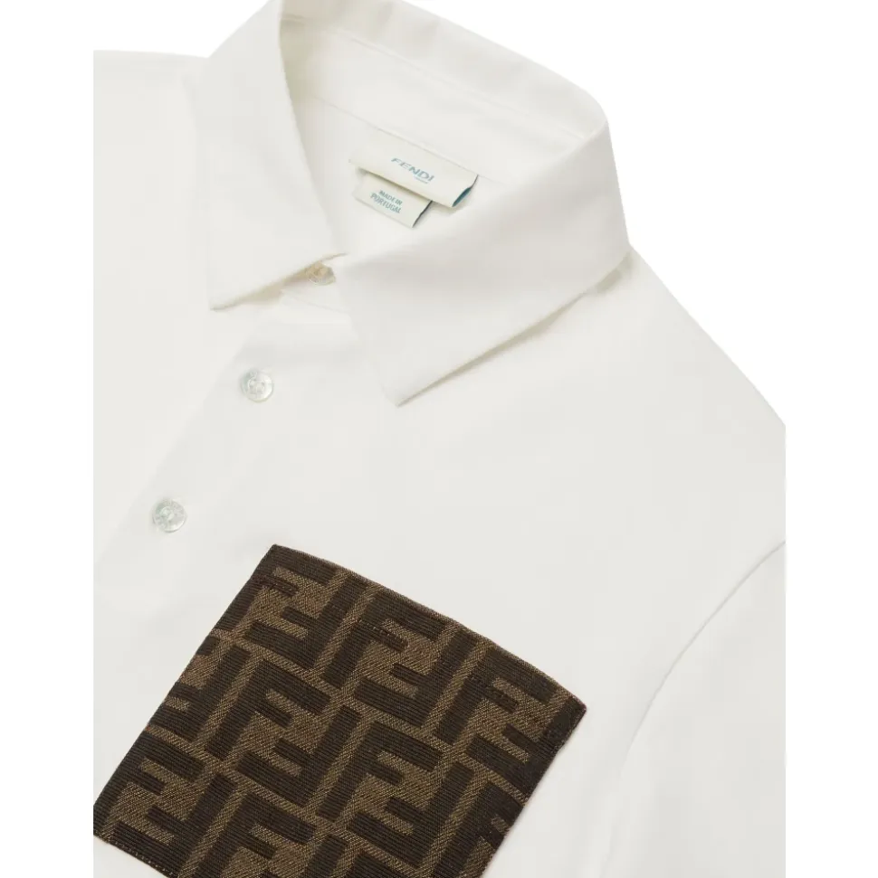 Fendi T-shirts og poloskjorter Hvit