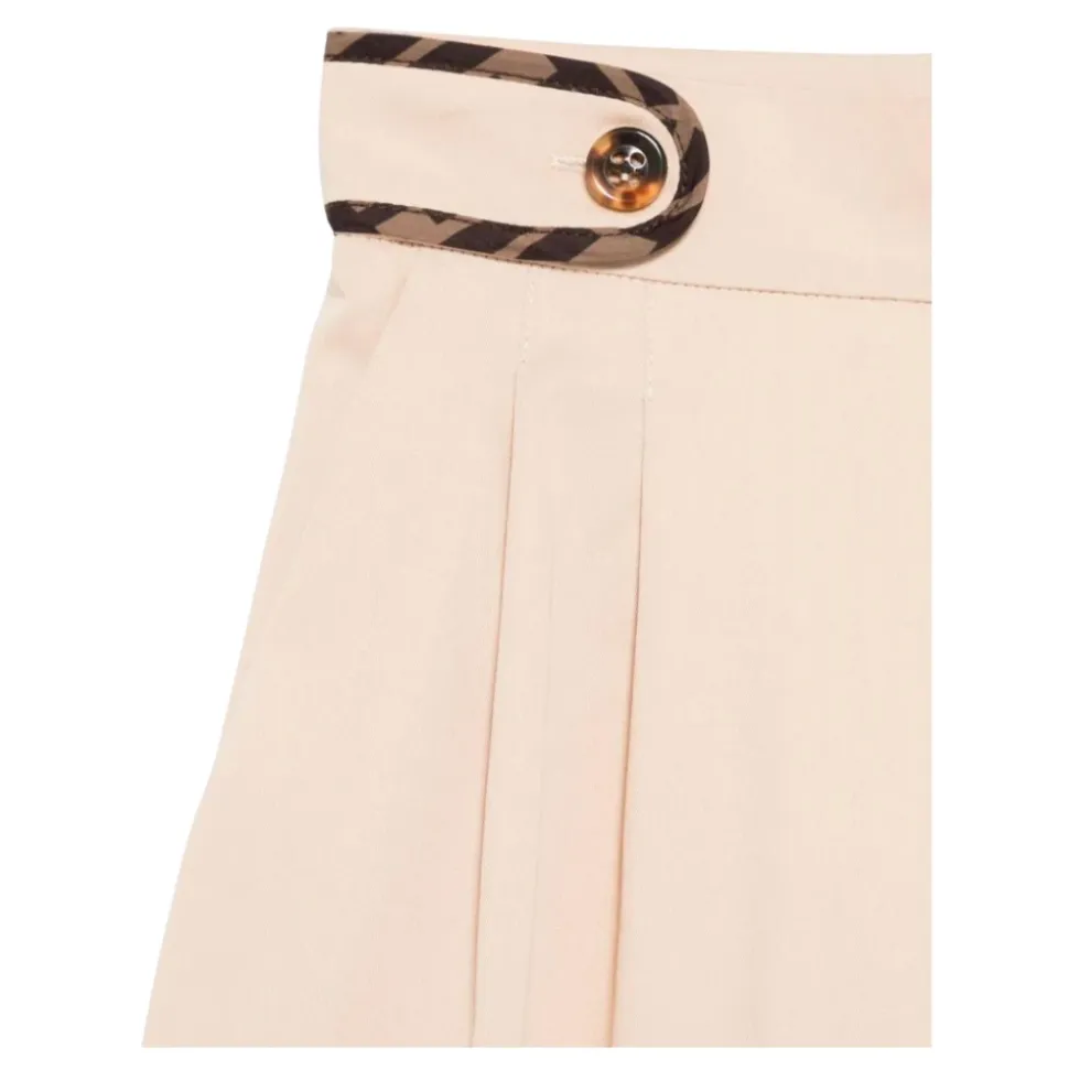 Flared Cuffed Trousers
