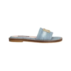 Flat Denim Sliders