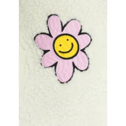 Fleece med et blomstermotiv