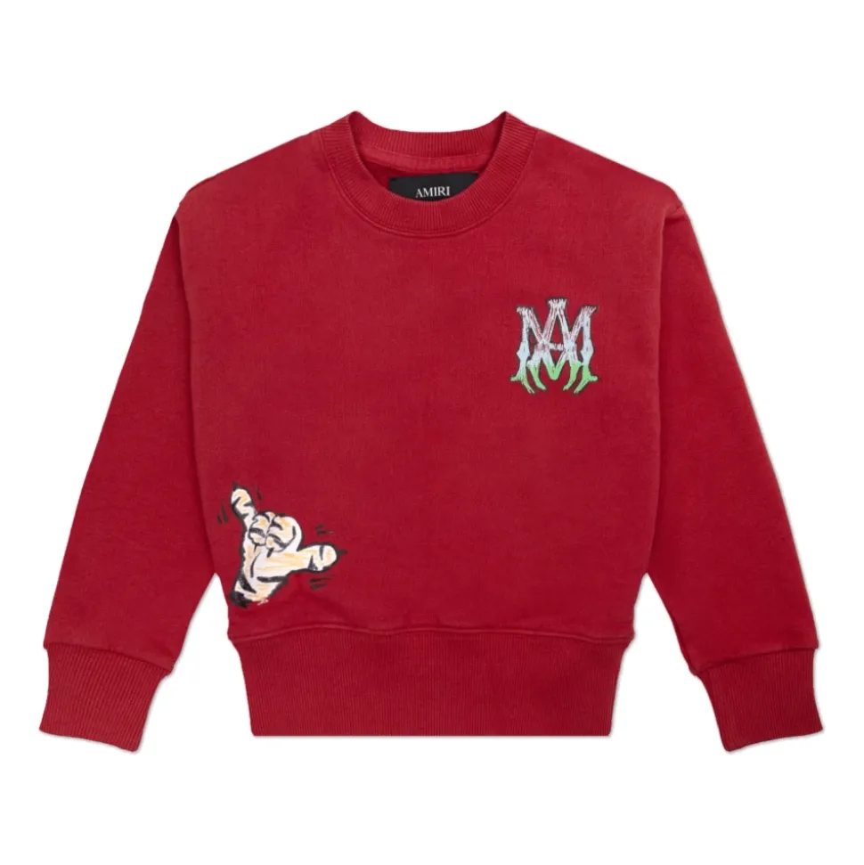 Flerfarget Sweatshirt med Trykk