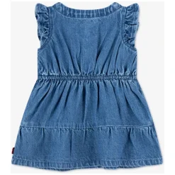 Flutter Sleeve Button Up Dress