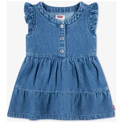 Flutter Sleeve Button Up Dress