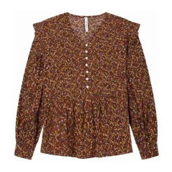 Flytende Bluse med Lange Ermer