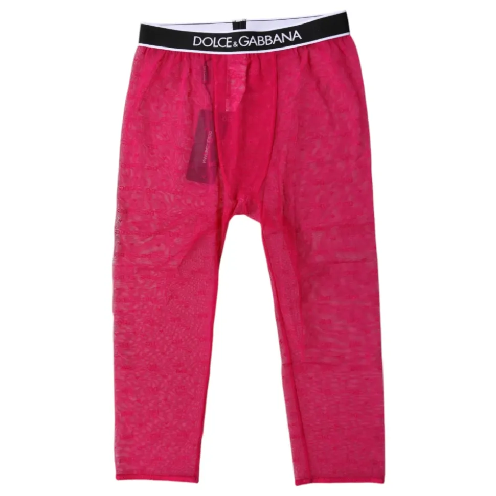 Fuksia DG Logo Cropped Tights