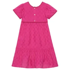 Fuksia Stjernebrodert Kjole