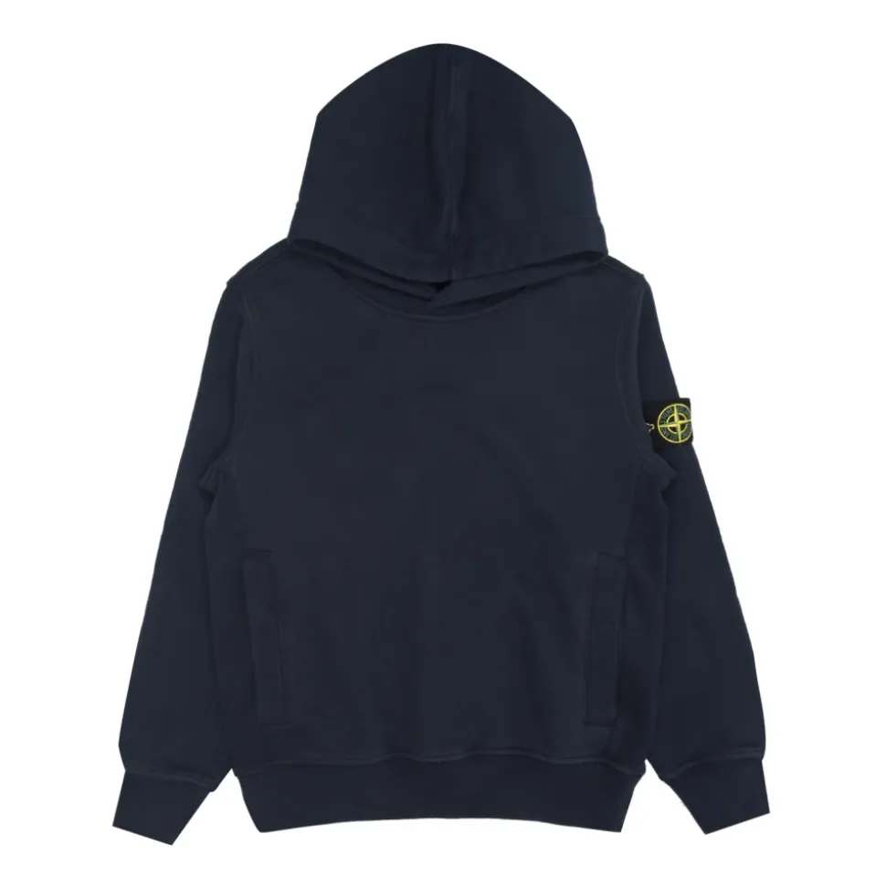 Gauzed Cotton Hooded Sweatshirt