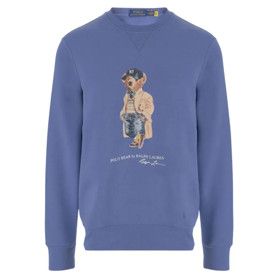 Genser i bomullsblanding med Polo Bear-trykk