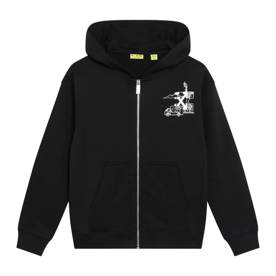 Graffiti Hoodie Zip Up