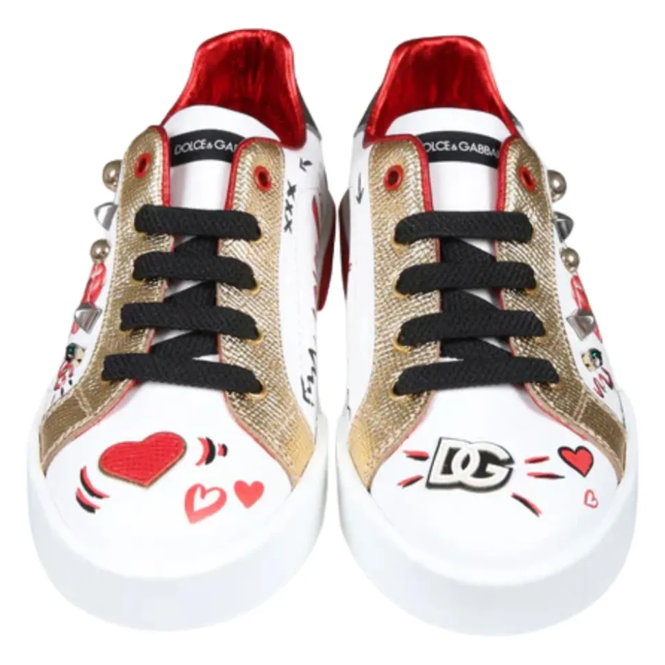 Graffiti Print Gem Sneakers