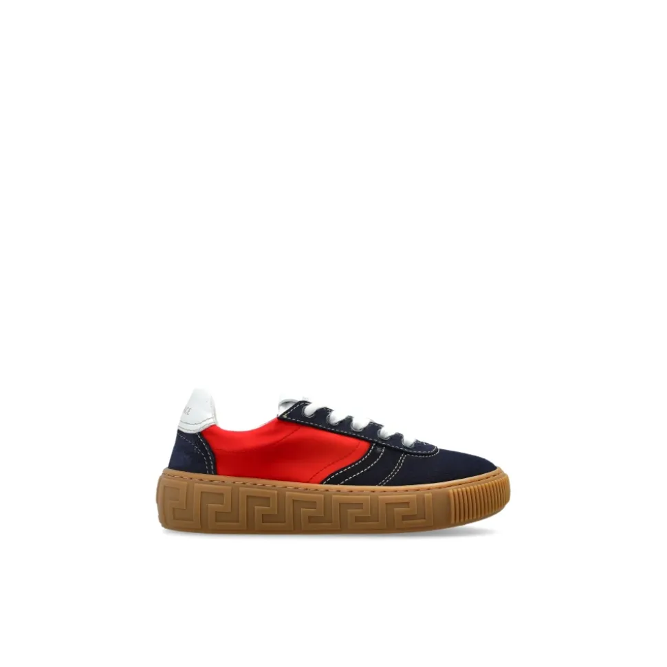 Greca Suede & Nylon Sneaker