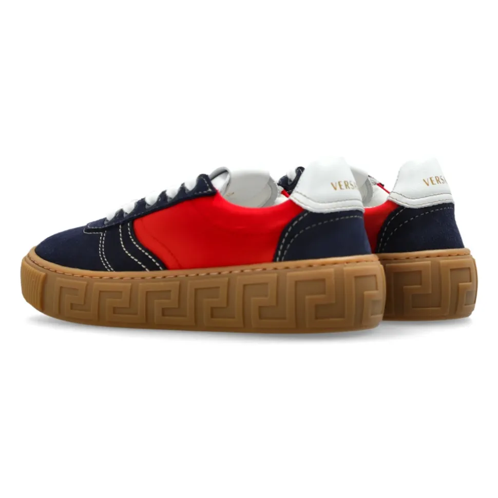 Greca Suede & Nylon Sneaker