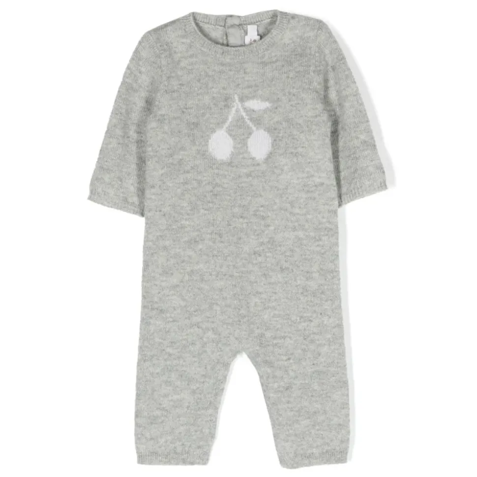Grå Kasjmir Playsuit med Kirsebærlogo
