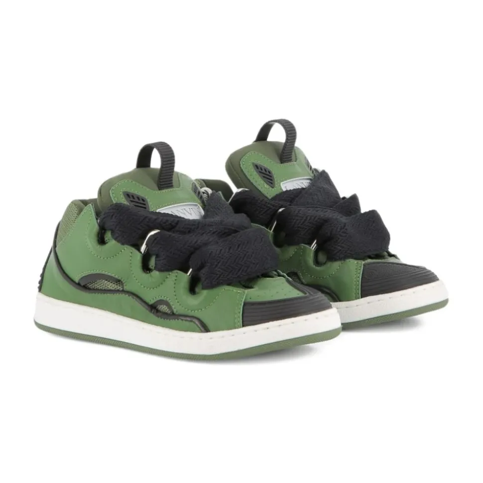 Grønne Sneakers med Snøring