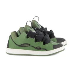 Grønne Sneakers med Snøring