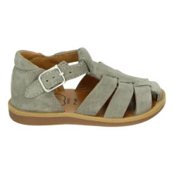 Grå Semsket Gutt Sandal Poppy Daddy