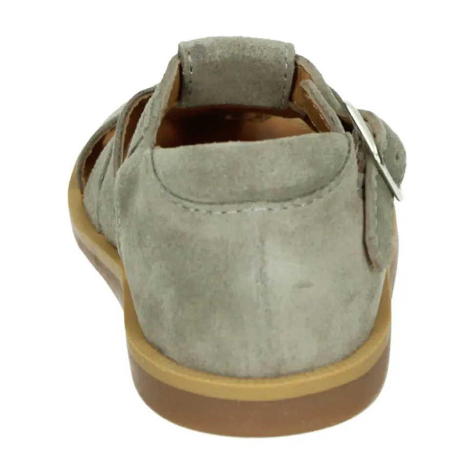 Grå Semsket Gutt Sandal Poppy Daddy