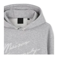 Grå Sweatshirt Stilig Avslappet Slitasje