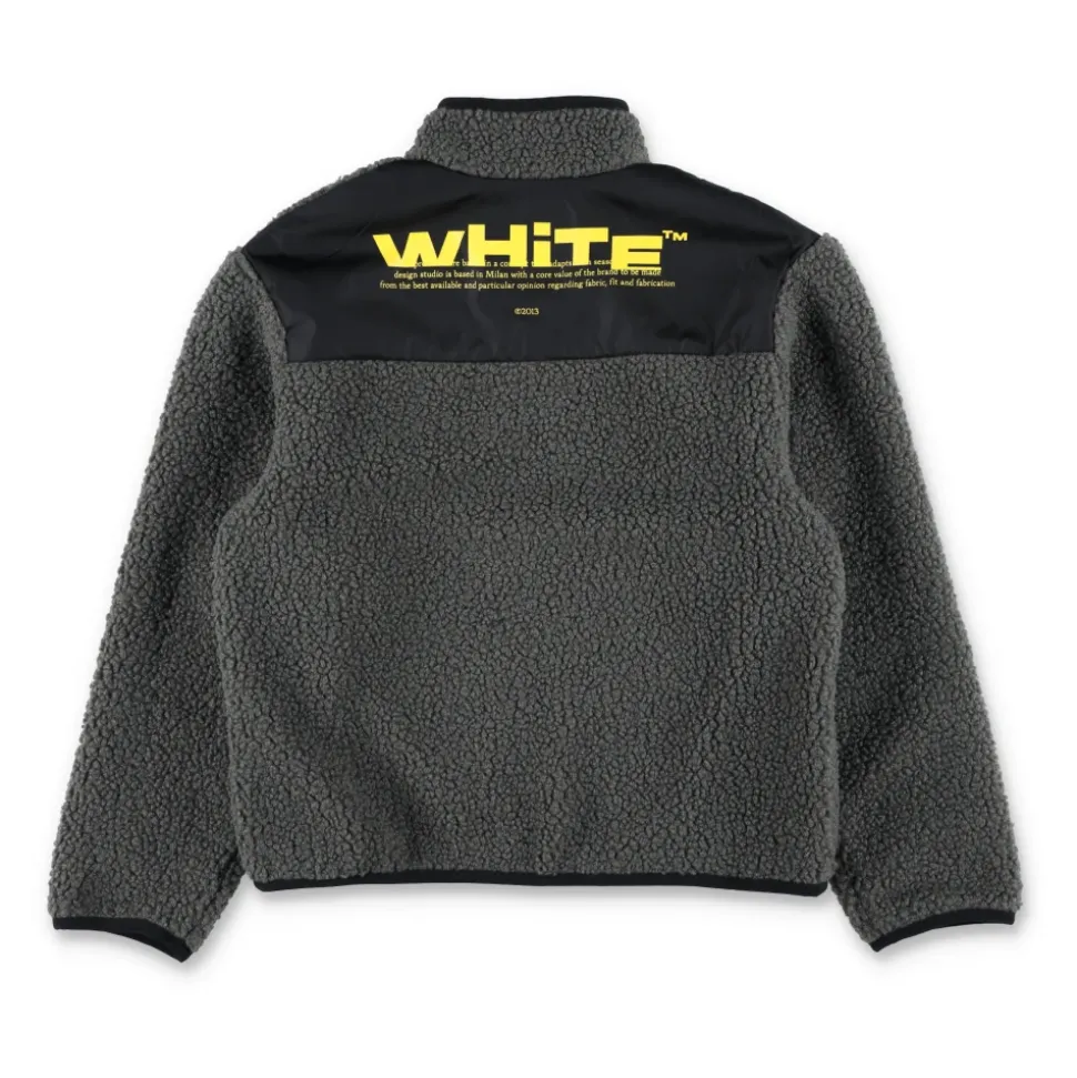 Grå Teddy Glidelås Jakke AW25