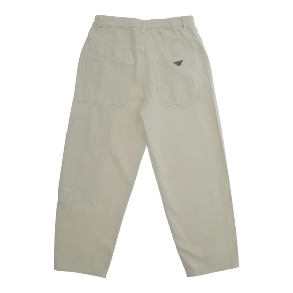 Gutter 5-lommers bomullsbukser Beige