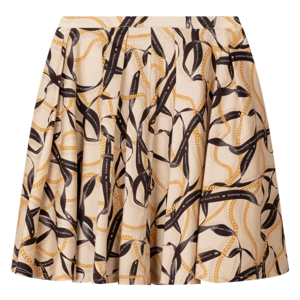 High-Waist Flared Skirt