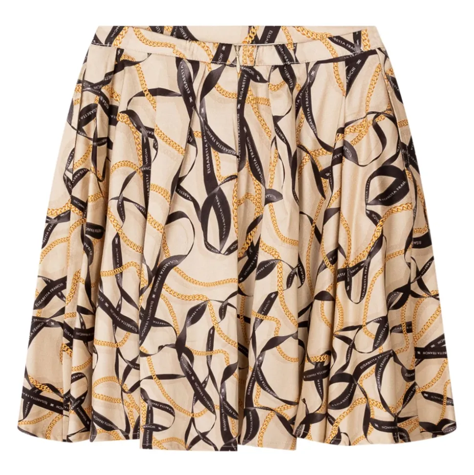 High-Waist Flared Skirt