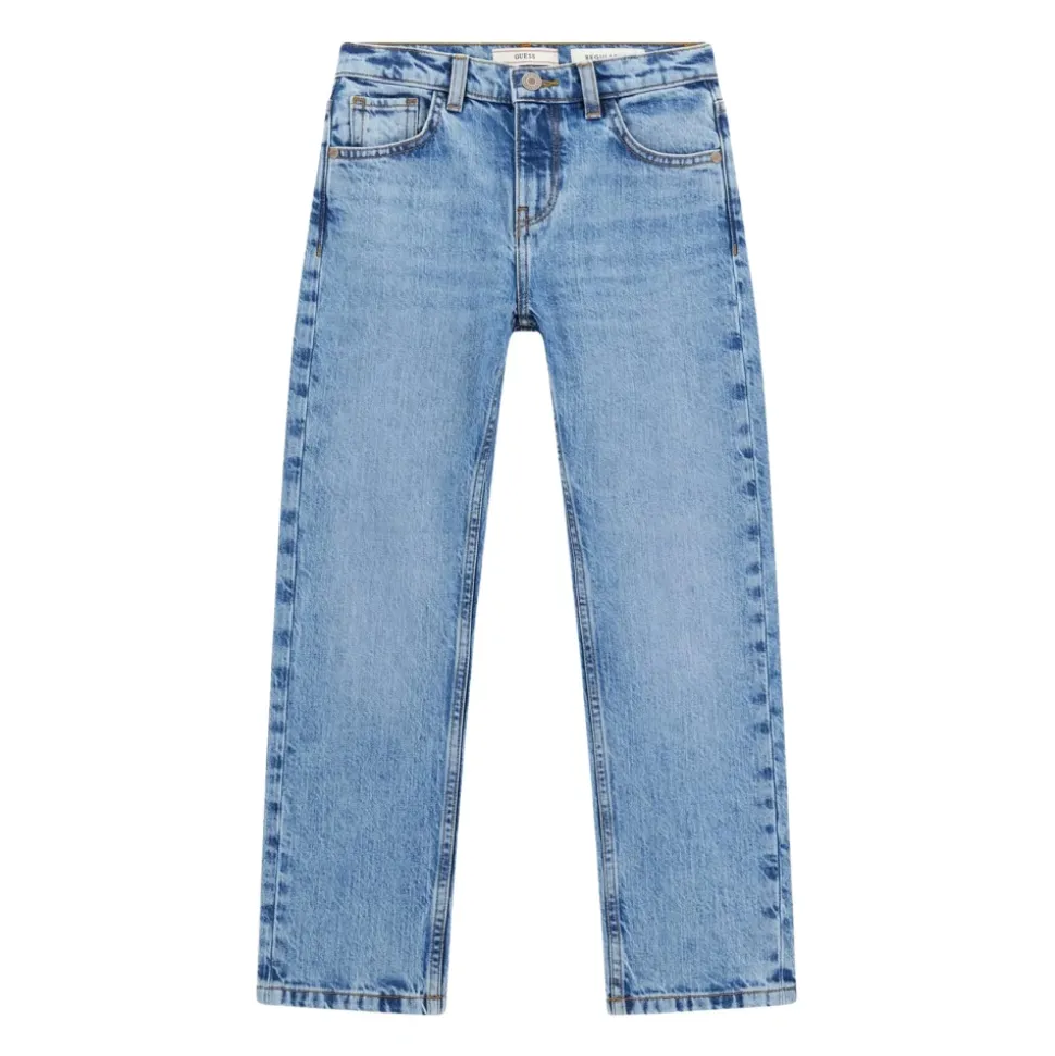 High-Waist Straight Jeans