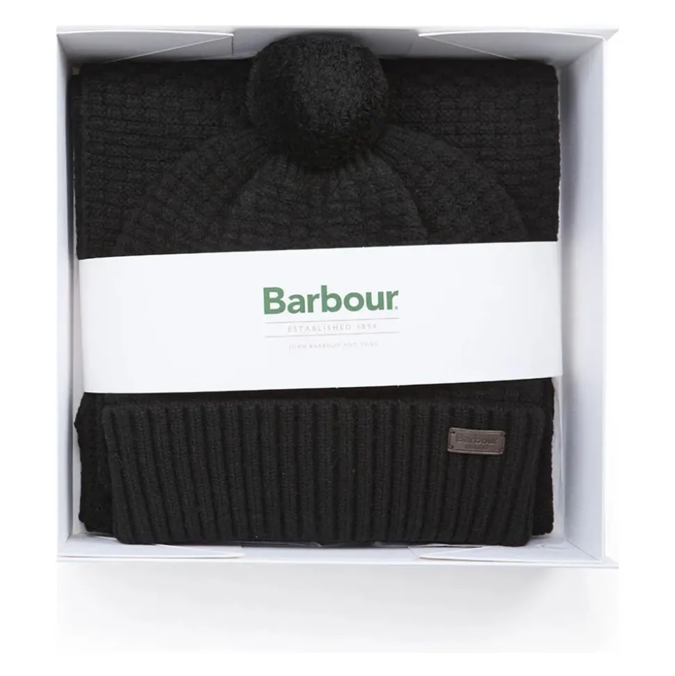 Honeycomb Knit Beanie & Scarf Set
