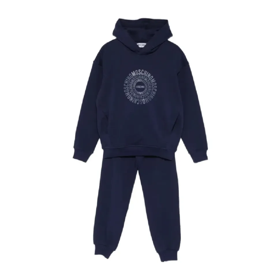 Hooded Graphic-Print Tracksuit
