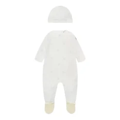 Hvit Baby Romper med Lue