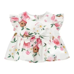 Hvit bomullsbluse