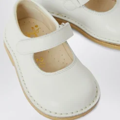 Hvite Ballerina Flate Sko