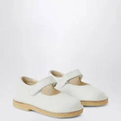 Hvite Ballerina Flate Sko