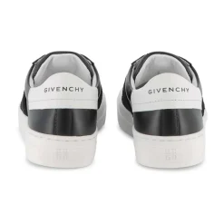 Hvite Barnesko Sneakers Skinn Stoff