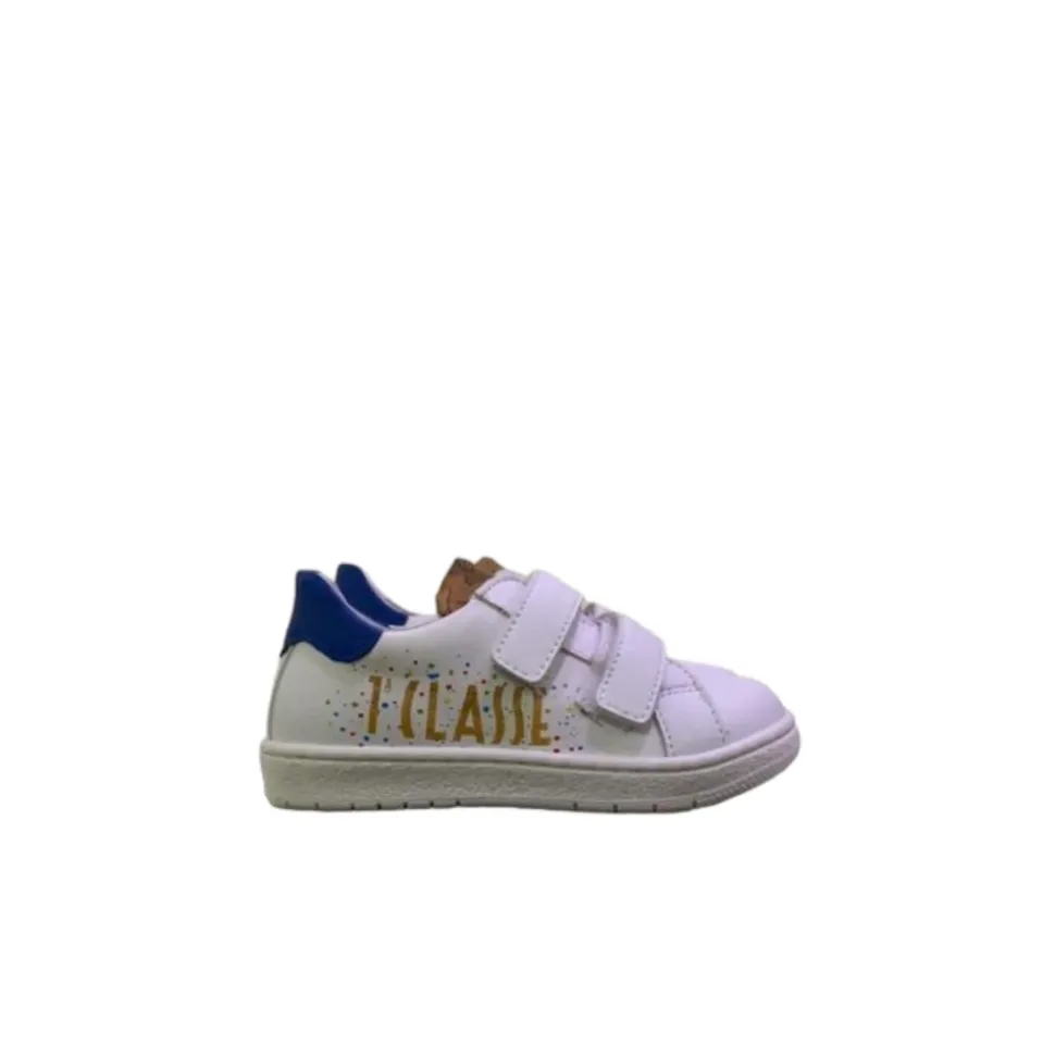 Hvite lave sneakers