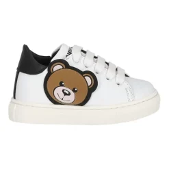 Hvite lave sneakers