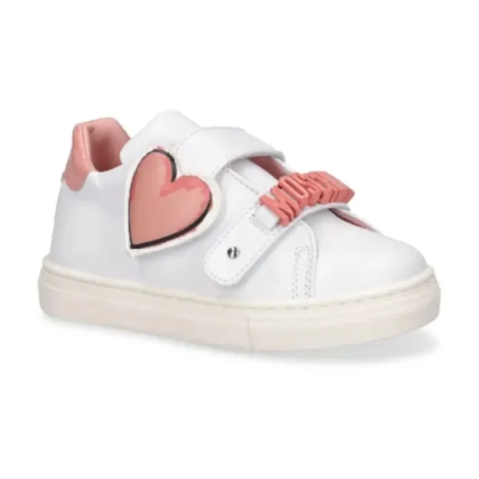 Hvite lave topper barnesko