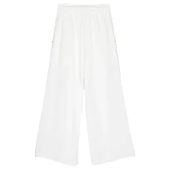 Hvite Wide Leg Bukser