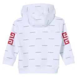 Hvit Gutt Sweatshirt Stilig Sertifisert Produkt