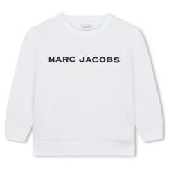Hvit Logo Crew Neck Genser